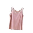 thumbnail image 3 of Women's Summer Sleeveless V Neck Tank Top Cami Camisole Solid Color Soft Stretch Casual Daily Wear Beach Vacation Loungewear Fashion Essential Gift for Women | CSEONE,Pink L, 3 of 8