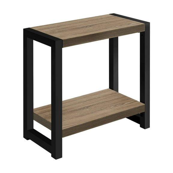 Stylish 2-Tier Accent Table Narrow End Table for Living Room, Bedroom