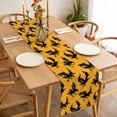 thumbnail image 3 of Halloween Table Runner - 72 Inch Long, Kitchen Dining Table Runner Dresser Scarves, Orange Farmhouse Crow Spooky Black Birds Farmhouse Decor for Coffee Tables Wedding Party Banquet, 3 of 8