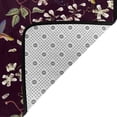thumbnail image 4 of Area Rugs For Living Room Decor - Hummingbird Floral Print Black Soft Anti Slip Throw Washable Rugs 5x7 For Bedroom, Indoor Carpet For Bedroom Living Room 80x58In, 4 of 7