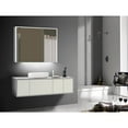 thumbnail image 3 of Lighted Impressions Vienna Silvertone Metal/Glass LED Mirror Cabinet, 3 of 5