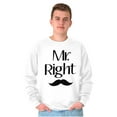 thumbnail image 4 of Funny Matching Couples His Hers Set Men's Big & Tall Crewneck Sweatshirt Brisco Brands 2X, 4 of 6