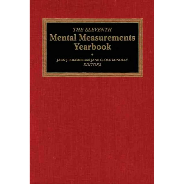 Eleventh Mental Measurements Yearbook, Jack J. Kramer Hardcover