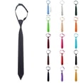 thumbnail image 2 of REDARER Kids' Pre-Tied Solid Necktie, Easy Pull-On Formal School Uniform Accessory for Boys & Girls,One Size, 2 of 6