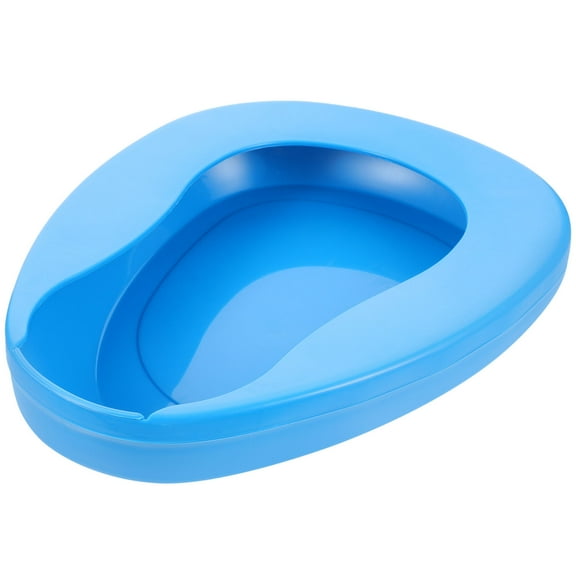 Hemobllo Patient Nursing Bed Pan Bedpan Blue PP Material 1Pcs
