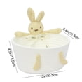 thumbnail image 4 of Naxoaeo Handmade Cotton Woven Storage Basket, Cute Rabbit Shape, Desktop Organizer for Toys, Snacks, Entryway Decor, Lightweight Collapsible Bin, 4 of 7