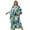 W1591-P-8760-12-Green Blue, variant on Edolynsa Kaftan Dresses Cover Up for Swimwear Women Casual Turkish Kaftans Loose Lightweight Oversized Caftan moomoo House wear