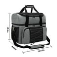 thumbnail image 7 of ametoys Bowling Bag for 2 Balls Portable Bowling Tote Bag with Padded Ball Holder for Double Ball and Pair of Bowling Shoes up to Mens 16, 7 of 7