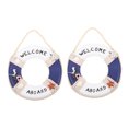 thumbnail image 4 of OUNONA Navy Wooden Life Rings Nautical Decors for Bar and Pool Decoration 2Pcs, 4 of 7