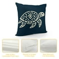 thumbnail image 4 of COMIO Ocean Decor Throw Pillow Covers Coastal Sea Turtle Pillow Cases 20x20 Nautical Beach Theme Pillow Cover for Living Room Outdoor Car Couch, 4 of 5