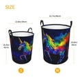 thumbnail image 5 of PHELIKA Galaxy Rainbow Unicorn 01 Laundry Basket 65L Large Foldable Round For Dirty Clothes Toy Storage, 5 of 6