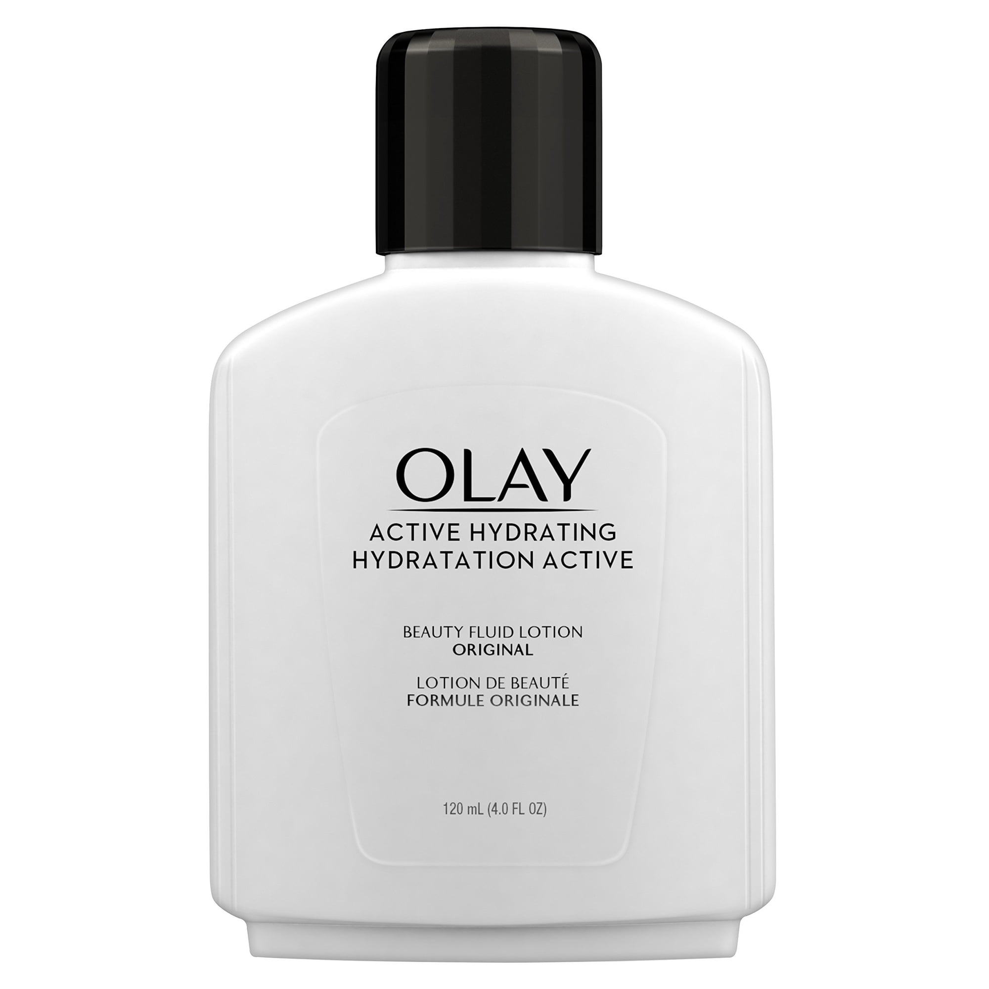 Olay Face Moisturizer, Active Hydrating Beauty Fluid Lotion, Original Facial Moisturizer, 4 Oz. (Pack of 2)
