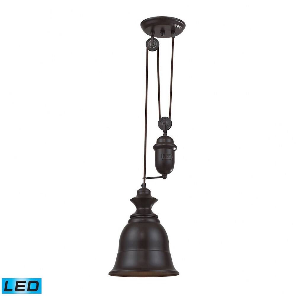 farmhouse pulley pendant light