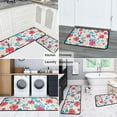thumbnail image 5 of Pioneer Flower Floral Print Pattern Kitchen Rugs Sets Of 2,Anti Fatigue Kitchen Mat Rugs Non Slip Washable,Decorative Kitchen Floor Mats for Kitchen,Sink,Laundry,17"X30"+17"X47", 5 of 7