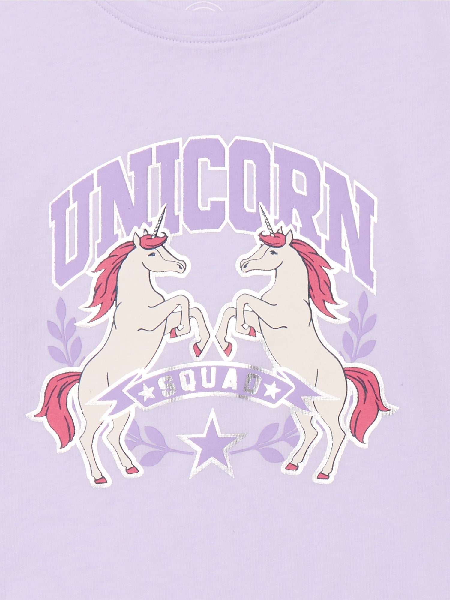 Wonder Nation Girls Embellished Tee with Long Sleeves, Sizes 4-18 & Plus