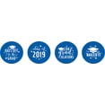 thumbnail image 2 of Darling Souvenir DIY 190 Pcs Graduation Theme Stickers&nbsp;Candy&nbsp;Chocolate Labels-Medium Blue, 2 of 2