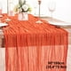 thumbnail image 2 of Bandera de Mesa de Tela de Queso Xfg240613004 | Tela de Gasa Plisada y Arrugada de Estilo Bohemio | Mantel Transparente, Ligero y Semifino para Decoración de Bodas, Banquetes y Eventos Románticos | D, 2 of 2