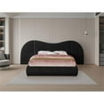 thumbnail image 4 of Meridian Furniture Everest Black Linen Textured Fabric Queen Bed, 4 of 9