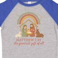thumbnail image 4 of Inktastic Matthew 1:21 Nativity Scene the Greatest of All Boys or Girls Toddler T-Shirt, 4 of 5