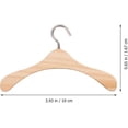 thumbnail image 2 of iplusmile Wooden Dolls Clothes Hanger: 10Pcs Mini Doll Clothes Hanger - Miniature Clothes Hangers Wardrobe Furniture Accessories for Dollhouse Supplies (10cm), 2 of 7