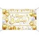 thumbnail image 5 of Banner de fondo de feliz cumpleaños, globo blanco y dorado con purpurina, fuegos artificiales, cartel de cumpleaños, fondo grande para decoración de fiestas de cumpleaños., 5 of 6