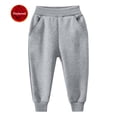 thumbnail image 4 of KAUOD Unisex Toddler Solid Jogger Pants Kids Elastic Waist Cotton Soft Sweatpants Basic Active Trousers for Boys Girls, 4 of 4
