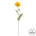 thumbnail image 3 of Vickerman 28" Artificial Yellow Poppy Spray. Includes 6 sprays per pack., 3 of 3