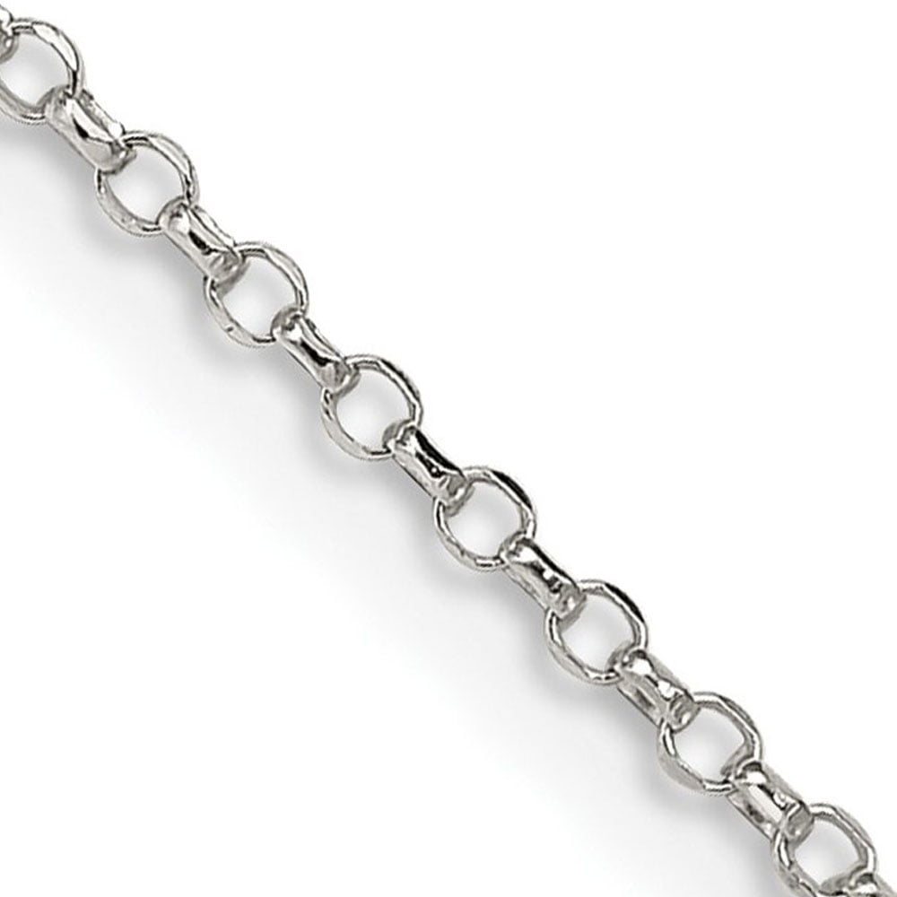 Sterling Silver D/C Chain 925 ITALY 2mm to 13mm Rope Necklace 14 to 30 Inches