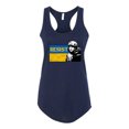 thumbnail image 3 of Support Ukrainian Flag Zelensky RESIST Ladies Racerback Tank Top, Navy, Large, 3 of 4