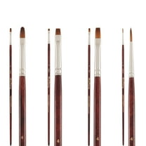 Creative Mark Mimik Kolinsky Synthetic Sable Short Handle Brushes And Sets - Elite Professional Brushes for Painting, Artists, Students, & More! - [Sampler Set of 4 - Set]