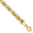 thumbnail image 3 of 14K Gold 7mm Diamond Cut Rope Chain Anklet Jewelry 9", 3 of 3