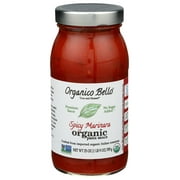 Organico Bello Spicy Marinara Pasta Sauce, 25 Ounce -- 6 per case.
