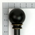 thumbnail image 2 of Lumino 1" and 5/8" Oil Rubbed Bronze Classic Ball Adjustable Double Curtain Rod Set, 42"-120", 2 of 5