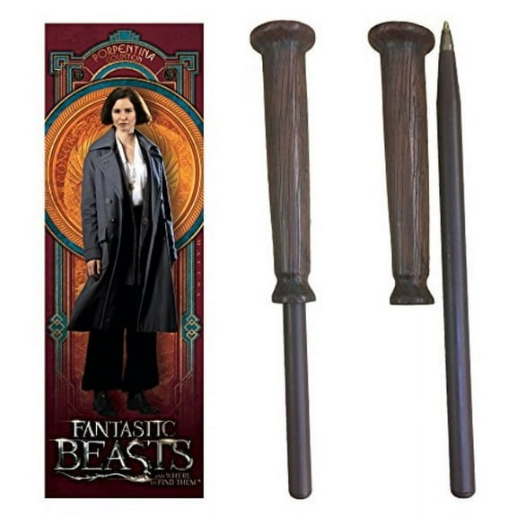 fantastic beasts porpentina goldstein wand pen and bookmark