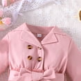 thumbnail image 6 of Dresses For Girls Children Long Sleeve Bowknot Button Dresses Tulle Dress Clothes Baby Girl Dress Pink 4 Years-5 Years, 6 of 7