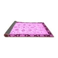 thumbnail image 2 of Ahgly Company Indoor Square Oriental Purple Traditional Area Rugs, 6' Square, 2 of 4