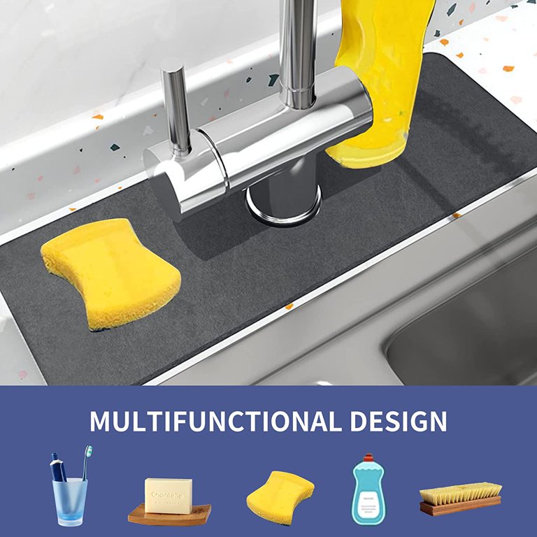 Sinkmat for Kitchen Faucet, Super Absorbent Fast Drying Kitchen