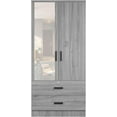 thumbnail image 6 of Woodpeckers Furniture and Mattress Mirrored 2 Door Wardrobe & 2 Drawers, 6 of 6