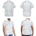 thumbnail image 3 of Jiueut Blue Forget-Me-Not Pattern Matchable Couple Hawaiian Luau Shirt for Men, Women's Casual Summer Sleeveless Scoop Neck Dress, Beach Tropical Dresses, Hawaii Holiday Party Outfits, 2XL, 3 of 5