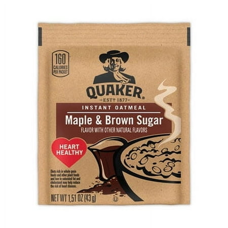UPC 030000401026 product image for Quaker® Maple & Brown Sugar Instant Oatmeal 40-1.51 oz. Pouches | upcitemdb.com