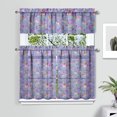 thumbnail image 2 of Kitchen Curtains 36 Inch Short - 3 Panel Set with Cute Cat Paw Pattern, Rod Pocket Window Curtain, 100% Polyester for Pet Lovers Farmhouse, Cafe, Kitchen, Bedroom, Easy Wash, 2 of 6