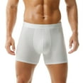 thumbnail image 2 of JoveMarine Men's Underwear Men's Plus Size Boxer Briefs Cotton Sports Underwear for Athletic Activities Gym Workouts and Casual Wear White 3XL, 2 of 5