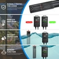 thumbnail image 6 of Aquarium Heater 1200W Fish Tank Heater,59℉-93℉ Submersible Intelligence Aquarium Heater with Over-Temperature Dry Burning Protection 1200W to 155-265 Gallon, 6 of 6