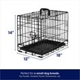 thumbnail image 2 of Frisco Fold & Carry Single Door Collapsible Wire Dog Crate, XX-Small, 2 of 5