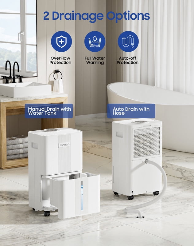 21 Pint 1600 Sq. Ft. Dehumidifier with 3 Modes, 24-Hour Timer, and Auto Defrost