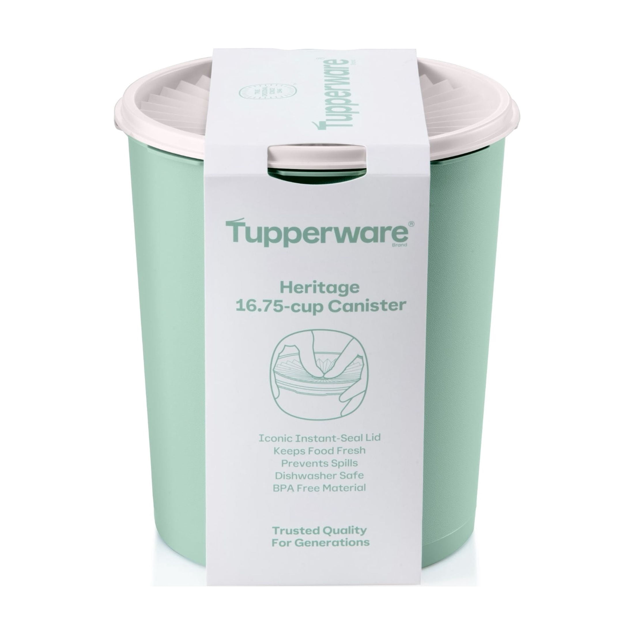 Tupperware Heritage 16.75-Cup Food Storage Canister with Lid