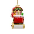thumbnail image 4 of Kurt Adler 6-Inch Bellissimo Glass Santa with Train Ornament, 4 of 4