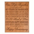 thumbnail image 1 of 45th Wedding Anniversary Wall Plaque - Our Life Together - 12x15 (Cherry Veneer), 1 of 1