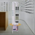thumbnail image 6 of 108 Pairs Rotating Retail Eyeglasses Display Rack Stand Floor-standing Sunglasses Holder Stand with Bottom Base for Rotatable Glasses Hanging Hook Storage Organizer Commercial Mall (Light Purple), 6 of 9