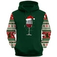 thumbnail image 4 of Lopecy-Sta Mens Hoodies Christmas Sweatshirts Cute Santa Claus and Elf Novelty Hooded Holiday Pullover Sweatshirts for Men, 4 of 5
